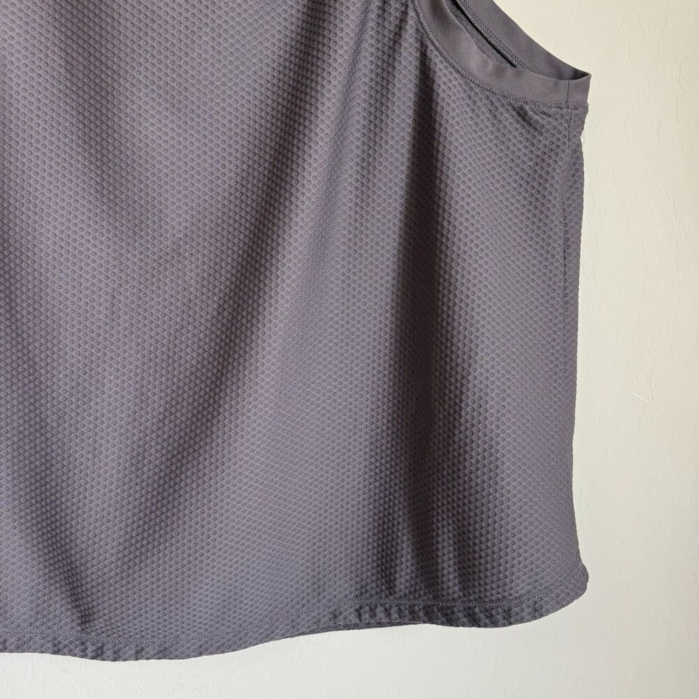 Calia Womens XXL Gray Honeycomb Textured Sleeveless Tank Athletic Gym Athleisure - Picture 8 of 13
